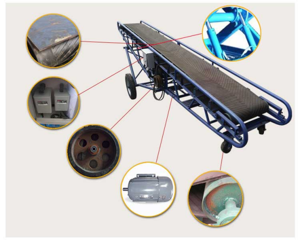 液壓升降式移動(dòng)皮帶輸送機(jī) 液壓升降式移動(dòng)皮帶輸送機(jī)